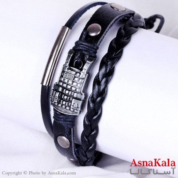 دستبند چرم مردانه Men Bracelet کد DSB18122W