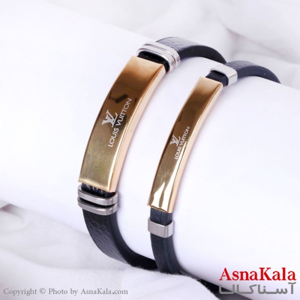 دستبند چرم لوئیس ویتون مردانه یک جفت Luis Vuitton Bracelet کد DSB18123W