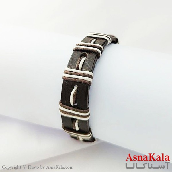 دستبند چرمی مردانه Bracelet کد DSB18133W