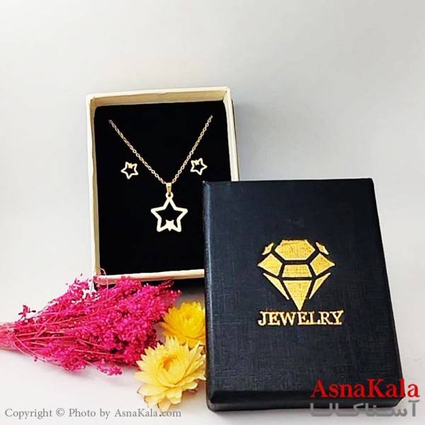 نیمست استیل زنانه طرح ستاره کد NIM1472W