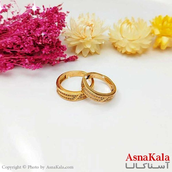 انگشتر طلاروس زنانه مدل نگین دار Talaroos Ring کد ANG1982W