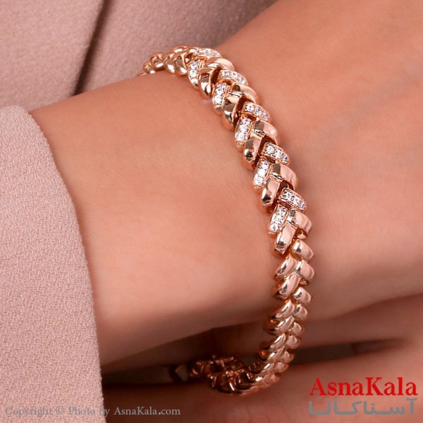 دستبند شوپینگ مدل نگین دار Xuping Bracelet Gem کد DSB18178W