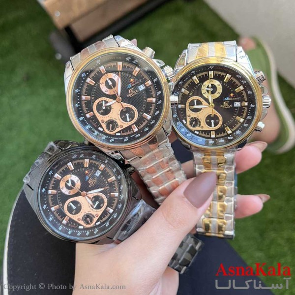 ساعت کاسیو ادی فایس با 3موتورفعال برای آقایان CASIO EDIFICE WATCH MEN کد WTCH1139W