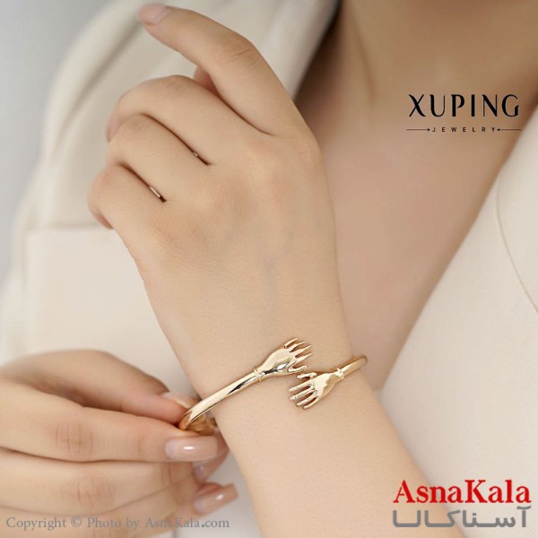 دستبند النگویی ژوپینگ مدل آغوش Xuping Bracelet Hug کد DSB18186W