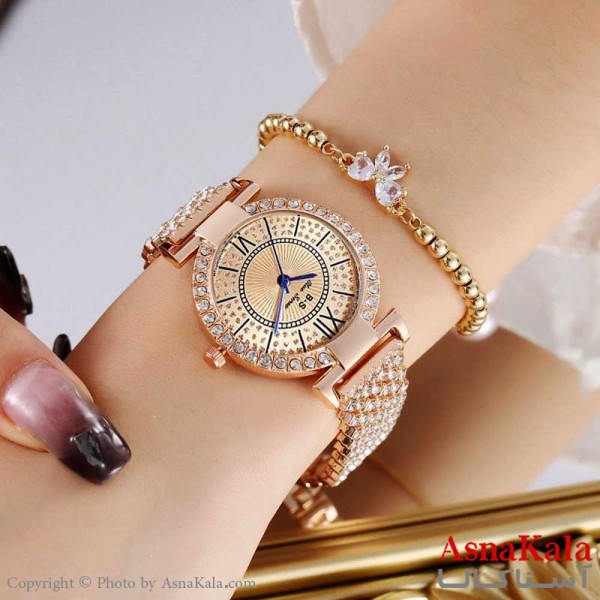 ساعت مچی عقربه ای زنانه کارتیه تمام سنگ  CARTIER FULL STONE WATCH WOMEN کد WTCH1142W