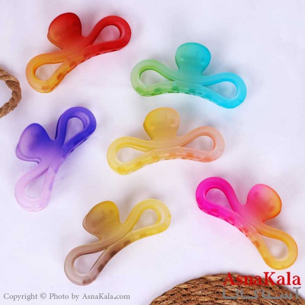 کلیپس موی شیشه ای سایز 10 در 4 سانت جنس خارجی کد HAIR1377W