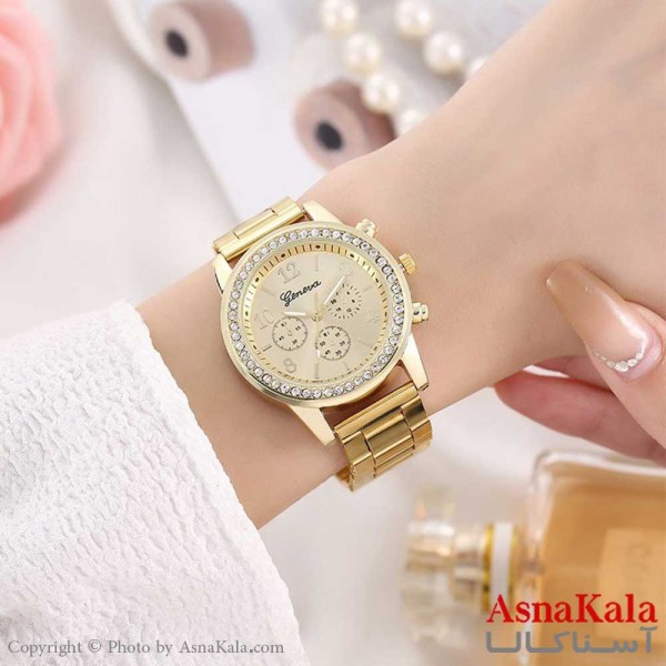 ساعت مچی عقربه ای زنانه مدل جنوا  GENEVA WATCH WOMEN کد WTCH1152W