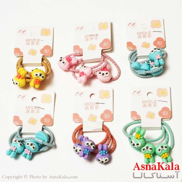 کش مو زنانه مدل خرگوش جنس خارجی مجموعه 3 عددی کد HAIR1386W