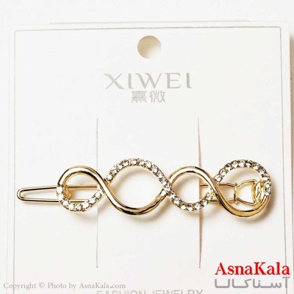 گیره مو زنانه مدل بی نهایت مجلسی جنس خارجی کد HAIR1388W