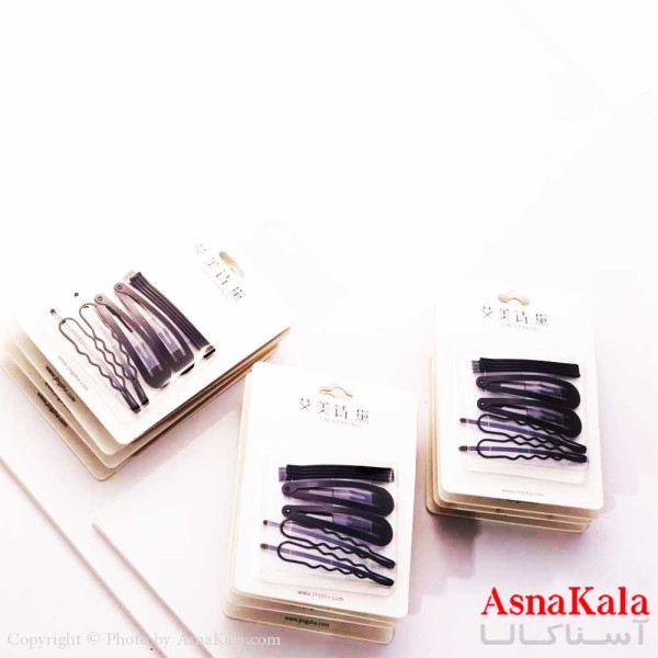 گیره و پنس و تق تقی مو مجموعه 8 عددی  کد HAIR1390W