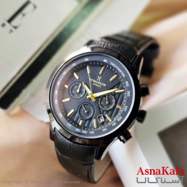 ساعت مچی عقربه ای مردانه رومانسون زوریخ دارای 3 موتور فعال ROMANSON WATCH MEN کد WTCH1153W