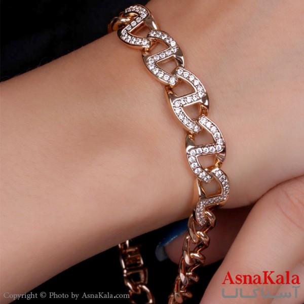 دستبند شوپینگ مدل نگیندار کد DSB18199W