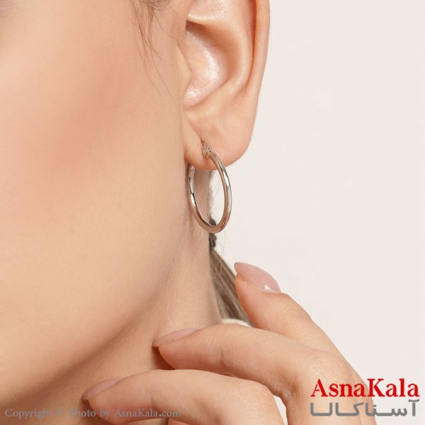 گوشواره حلقه ای زنانه استیل 316 کد GSH15227W
