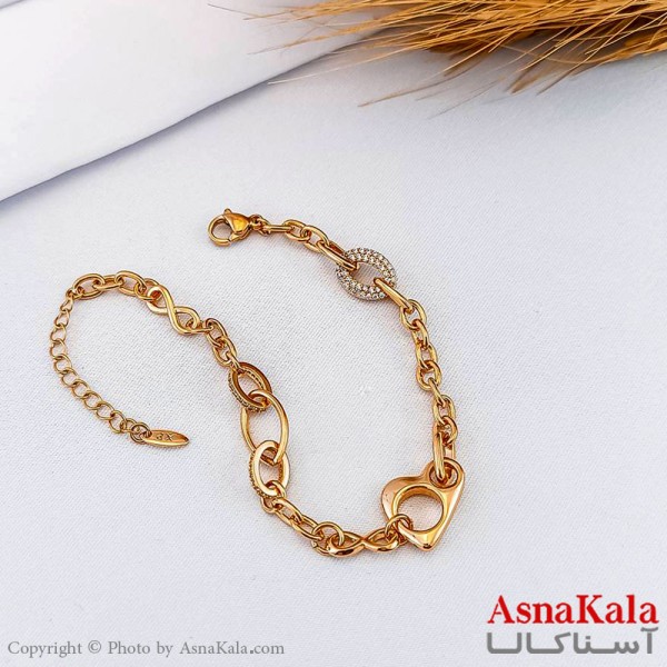 دستبند ژوپینگ مدل گرافیته نگیندار کد DSB18210W