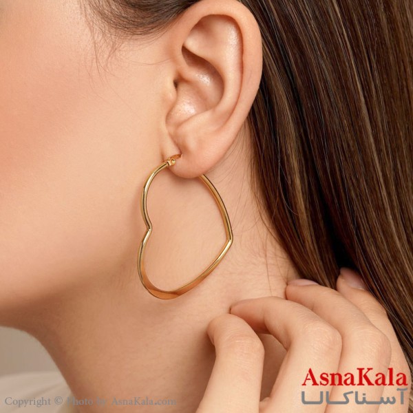 گوشواره قلب زنانه استیل 316  کد GSH15242W