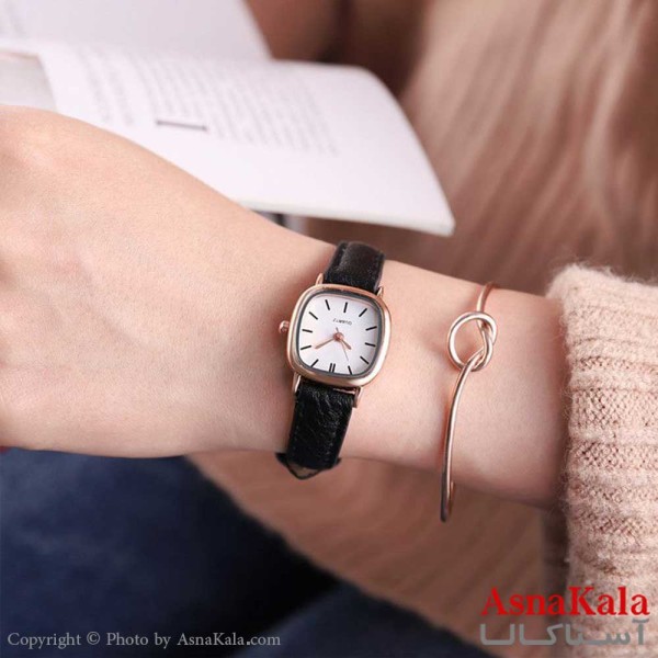 ساعت چرم عقربه ای زنانه  مدل ون کلیف کد WTCH1168W