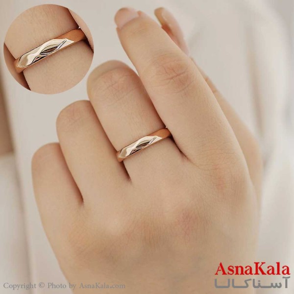 انگشتر ژوپینگ مدل آینه ای کد ANG19102W