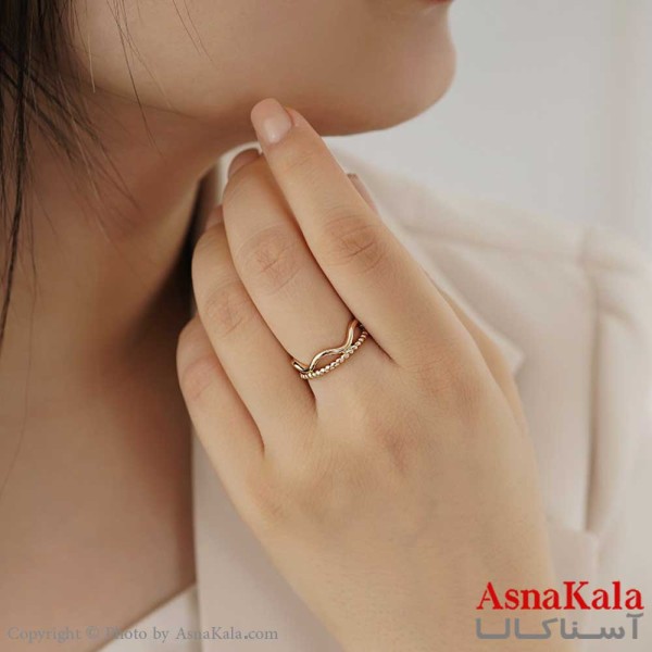 انگشتر ژوپینگ مدل فری سایز دولاین  کد ANG19111W