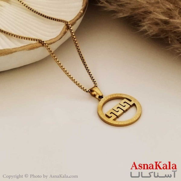 گردنبند ورساچه اسپورت استیل طلایی کد GNB16266W