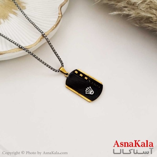 گردنبند رولکس استیل اسپرت کد GNB16279W