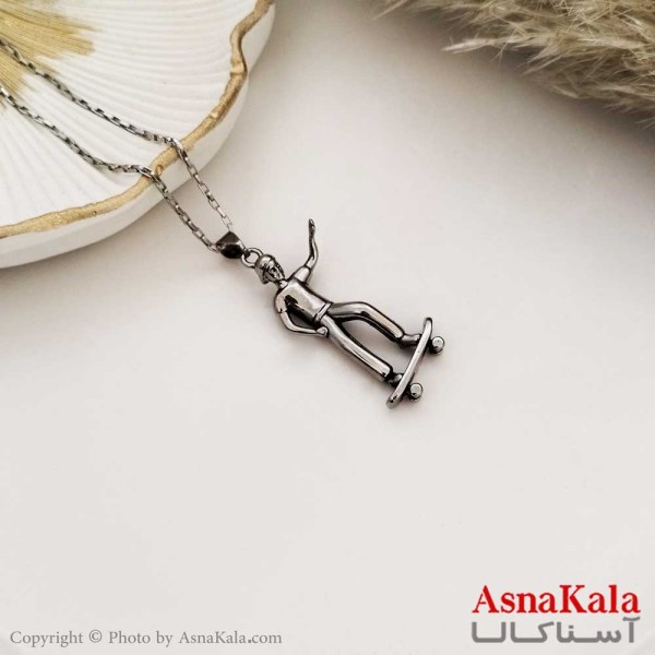 گردنبند اسکیت استیل  کد GNB16280W