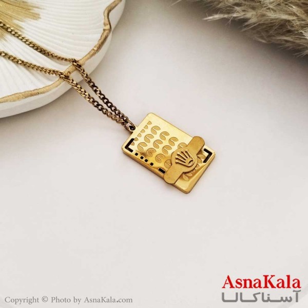 گردنبند رولکس استیل316 طلایی کد GNB16283W