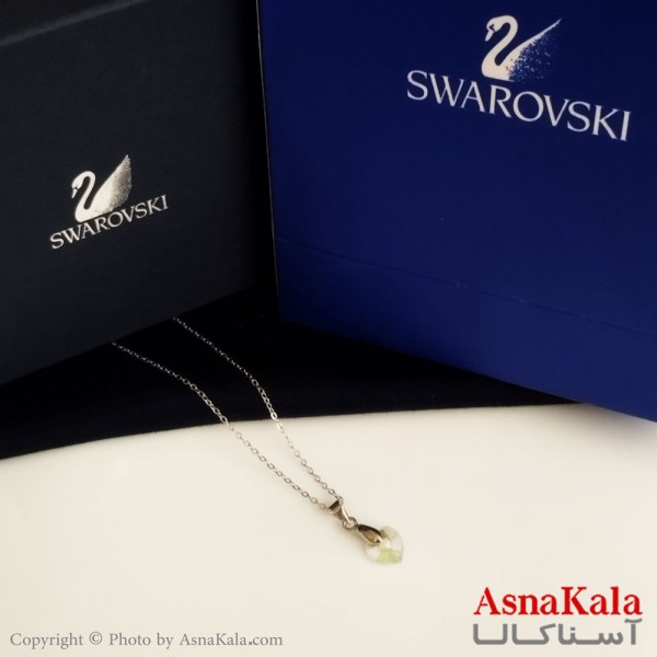 گردنبند سواروسکی اورجینال مدل قلب به همراه کارت گارانتی و جعبه سواروفسکی کد GNB16325W