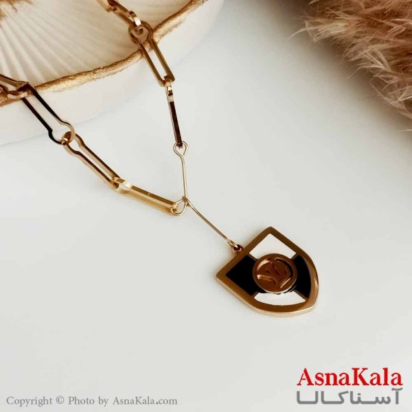 گردنبند زنانه استیل لویی ویتون با پرچم مسابقات طلایی کد GNB16416W