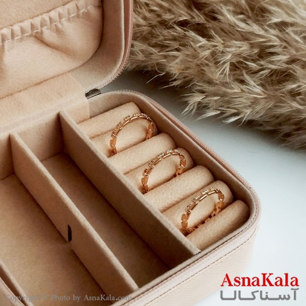 انگشتر ژوپینگ اصلی با آبکاری طلا زنانه مدل ورساچه نگین دار کد ANG19196W