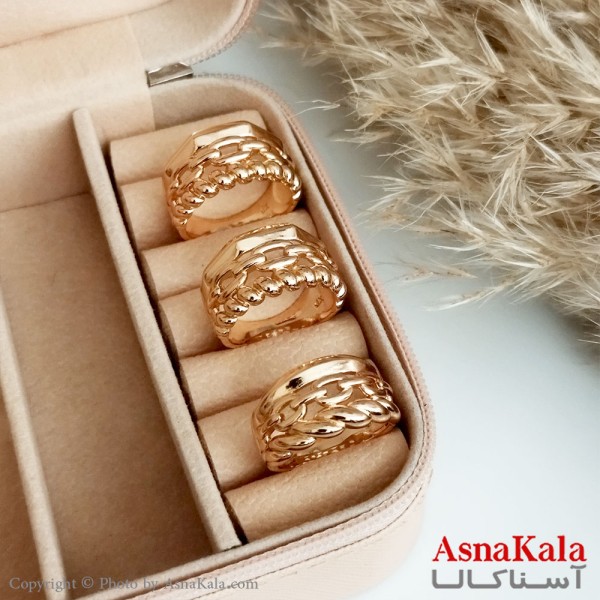 انگشتر ژوپینگ اصلی با آبکاری طلا زنانه مدل پرتوفینو کد ANG19217W