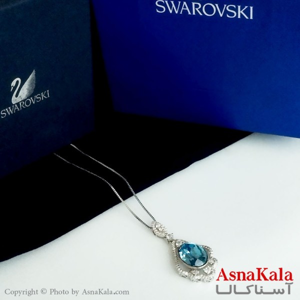 گردنبند ژوپینگ سواروسکی اورجینال مدل جقه به همراه کارت گارانتی و جعبه سوارفسکی کد GNB16427W