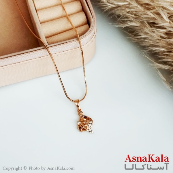 گردنبند ژوپینگ اصل زنانه رنگ طلایی کد GNB16448W