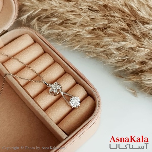 گردنبند ژوپینگ اصل دخترانه نقره ای کد GNB16477W