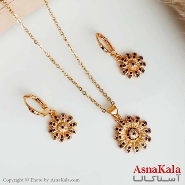 نیمست zj زنانه طرح گل آفتابگردان رنگ طلایی کد NIM14145W