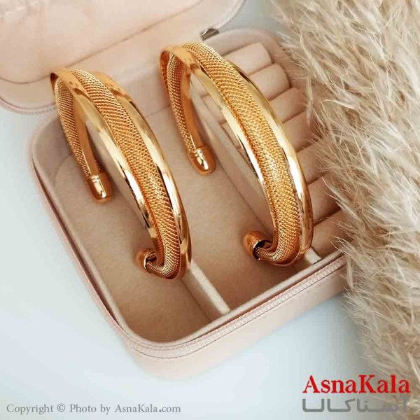 تکدست استیل زنانه مدل حصیری سه لاین فری سایز کد DSB18329W