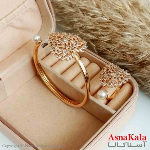 نیمست YSX دخترانه طرح جواهر با مروارید فری سایز نگیندار رنگ طلایی کد NIM14371W