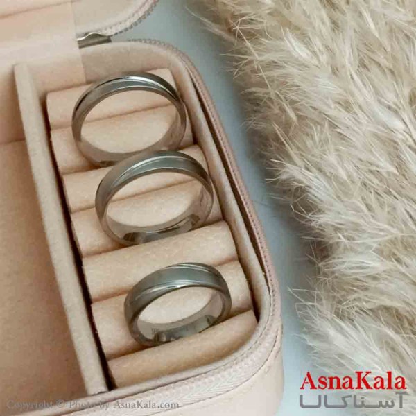 انگشتر ست نامزدی نقره ای مخصوص زوجین کد ANG19261W