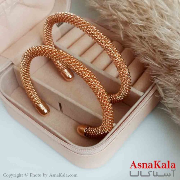 تکدست استیل زنانه مدل فری سایز طلایی کد DSB18330W