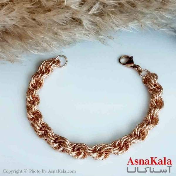 بدلیجات دستبند ام اند ال ژوپینگ طلایی زنانه حلقه ای کد DSB18345W