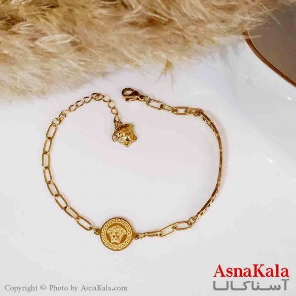 دستبند ورساچه زنانه طلایی  کد DSB18359W
