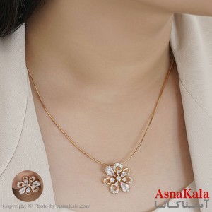 نیم ست زنانه ژوپینگ مدل گل نگیندار طرح طلا کد NIM14460W