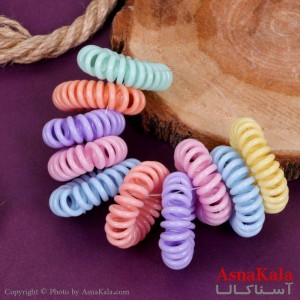 کش تلفنی هفت رنگ 4 عددی جنس خارجی کد HAIR13123W