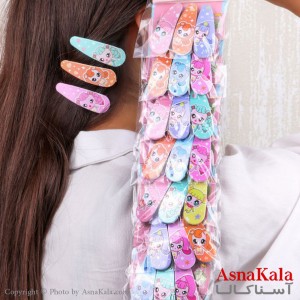 گیره تق تقی دخترانه  فانتزی 3عددی جنس خارجی کد HAIR13145W