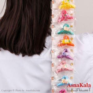 گلیپس مو دخترانه مدل عروسکی جنس خارجی کد HAIR13154W