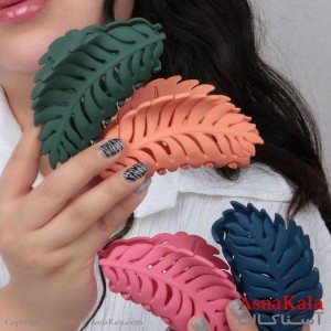 گیره مو زنانه مدل برگ جنس خارجی کد HAIR13160W