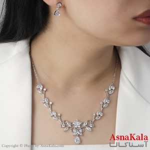 سرویس جواهری زنانه طرح مجلسی آبکاری رادیوم کد NIM14462W
