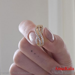 گوشواره حلقه ای طلایی  استیل کد GSH15499W