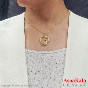 گردنبند ترند استیل مدل مارجدید طلایی کد GNB16714W
