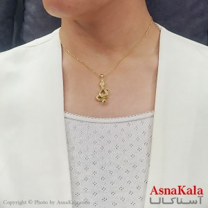 گردنبند ترند استیل مدل مار شیک کد GNB16722W