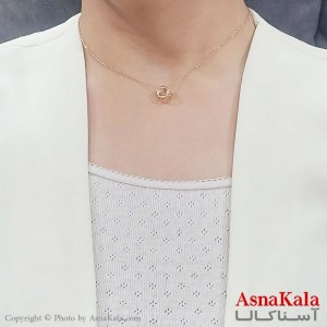 گردنبند دخترانه استیل مکعب شبدر کد GNB16751W